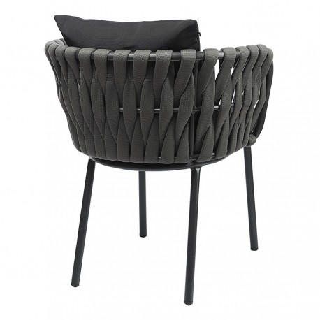 Стул braid, серый/черный