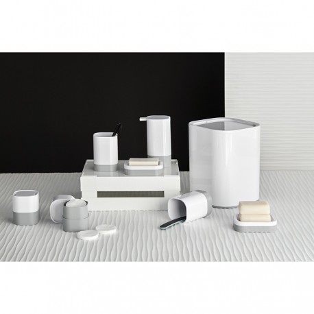 Мыльница tyer, белая/серая