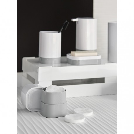 Мыльница tyer, белая/серая