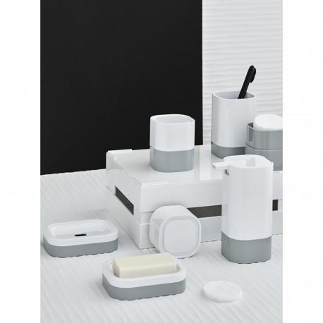 Мыльница tyer, белая/серая