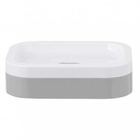 Мыльница tyer, белая/серая