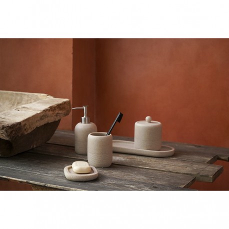 Стакан для зубных щеток loup, бежевый