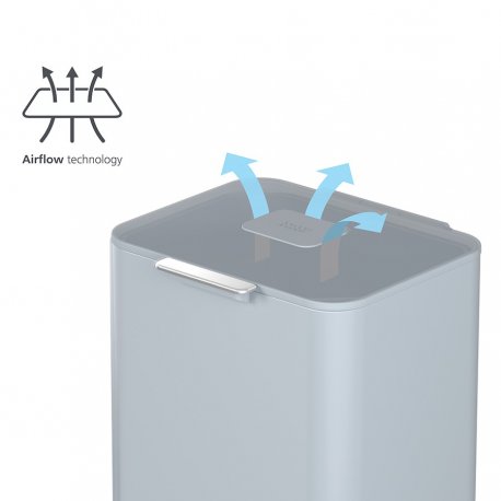Контейнер для мусора с двумя баками totem max, 60 л, синий