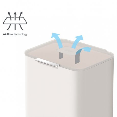 Контейнер для мусора с двумя баками totem pop, 60 л, белый