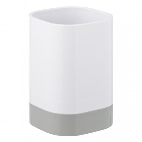 Стакан для зубных щеток tyer, 470 мл, белый/серый