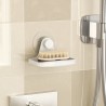 Мыльница для душа настенная flex adhesive, белая