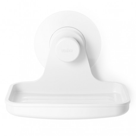 Мыльница для душа настенная flex adhesive, белая