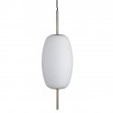 Лампа подвесная silk, 62хD20 см, белое опаловое стекло