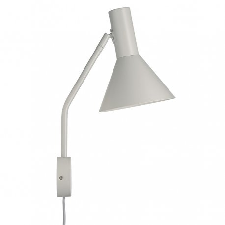 Лампа настенная lyss, 42хD18 см, светло-серая матовая