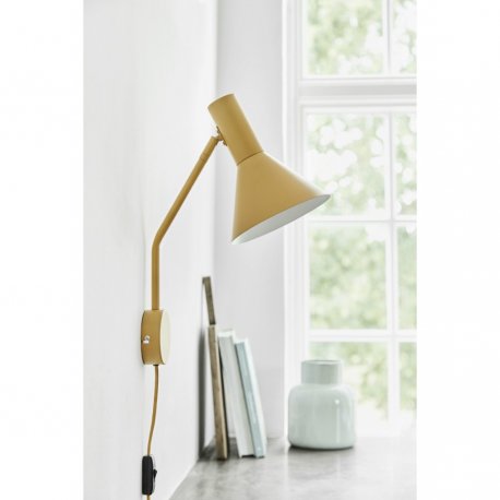 Лампа настенная lyss, 42хD18 см, миндальная матовая