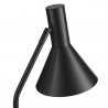 Лампа настольная lyss, 50х25хD18 см, черная матовая