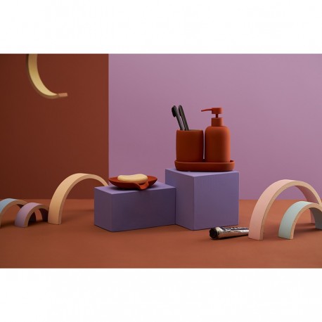 Диспенсер для жидкого мыла flow, 290 мл, терракотовый