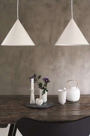 Лампа подвесная benjamin, 22хD30 см, белая матовая, белый шнур