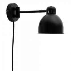 Лампа настенная job mini, 32хD13,5 см, черная матовая