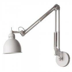 Лампа настенная job, 55/75хD13,5 см, белая матовая