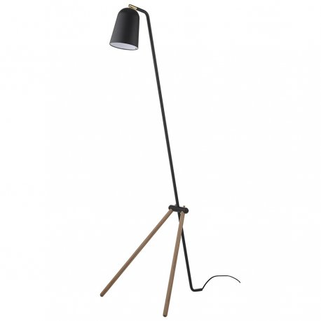 Лампа напольная giraffe, 138 см, дуб, черное матовое основание