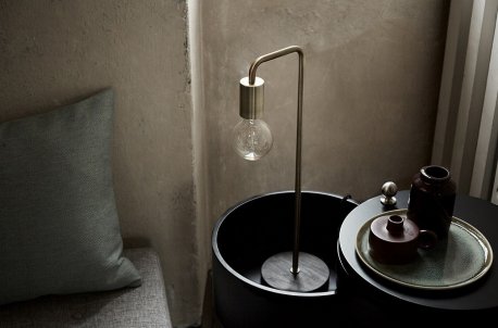 Лампа настольная cool, 15х22,5х55 см, античная латунь