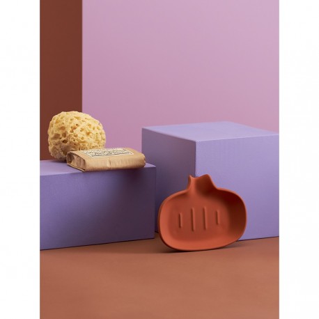 Мыльница flow, терракотовая