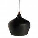 Лампа подвесная cohen small, 15хD16 см, черная матовая, черный шнур