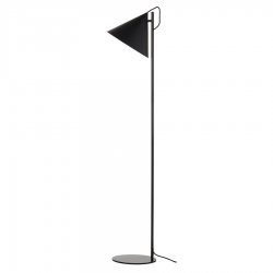 Лампа напольная benjamin, 142хD30 см, черная матовая, черный шнур