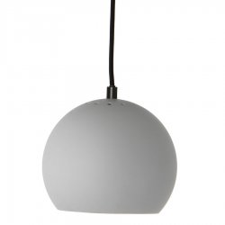 Лампа подвесная ball, 16хD18 см, светло-серая матовая, черный шнур