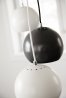 Лампа подвесная ball, 16хD18 см, светло-серая матовая, черный шнур