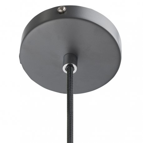 Лампа подвесная ball, 16хD18 см, темно-серая матовая, черный шнур
