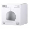 Лампа подвесная ball, 16хD18 см, темно-серая матовая, черный шнур