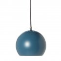 Лампа подвесная ball, 16хD18 см, голубая матовая, черный шнур
