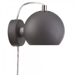 Лампа настенная ball, D12 см, темно-серая матовая (4750_136011)