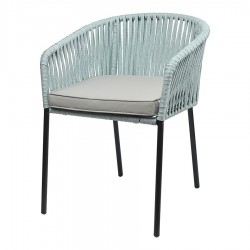 Стул reed, черный/серо-голубой