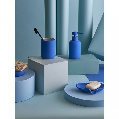 Стакан для зубных щеток flow, синий индиго