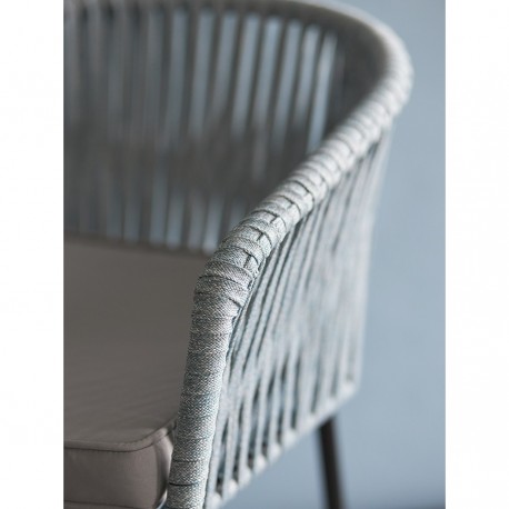 Стул reed, черный/серо-голубой