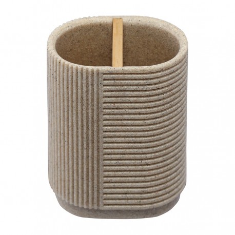 Стакан для зубных щеток dune, песочный