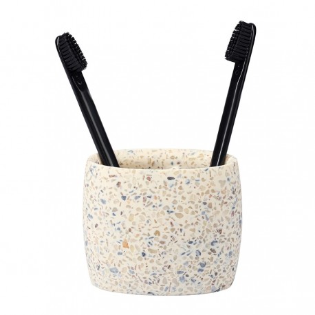 Стакан для зубных щеток mosaic, светло-бежевый