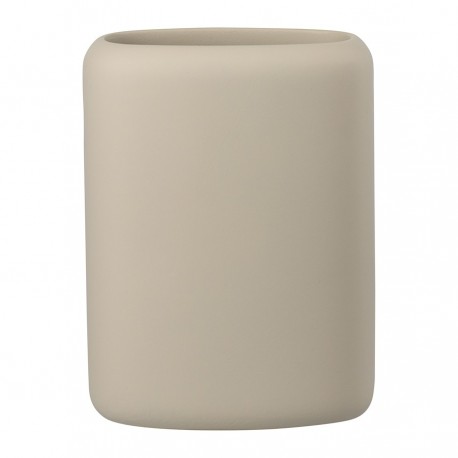 Стакан для зубных щеток slim, светло-серый