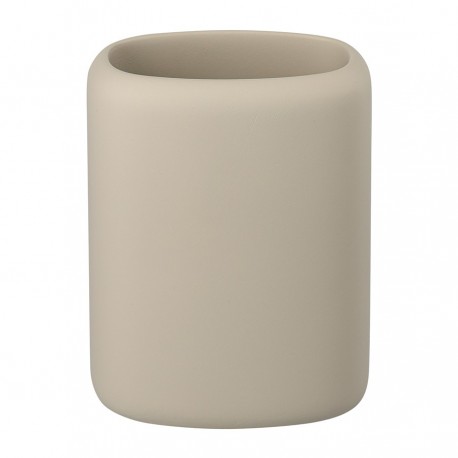 Стакан для зубных щеток slim, светло-серый