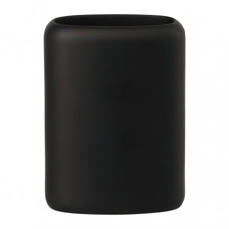 Стакан для зубных щеток slim, черный
