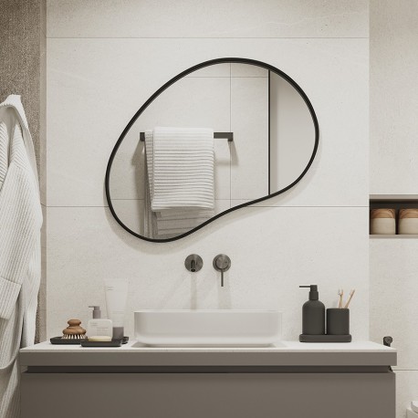 Стакан для зубных щеток slim, черный