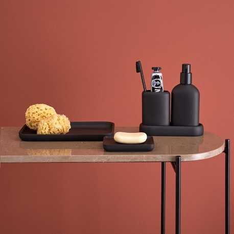 Стакан для зубных щеток slim, черный