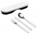 Набор столовых приборов в футляре on the go, белый, 3 шт.