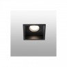 Встраиваемый светильник квадратный Hyde черный GU10 IP44