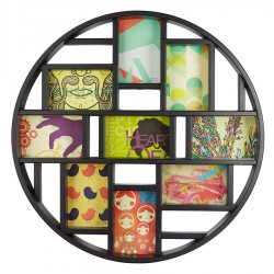 Панно для фотографий luna, черное, 9 эл.