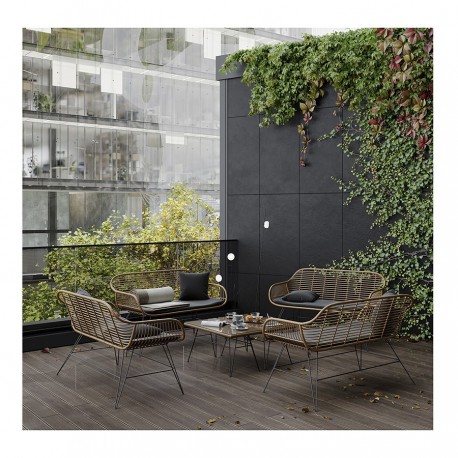 Кушетка vetle bent, 125х68х81 см, ротанг