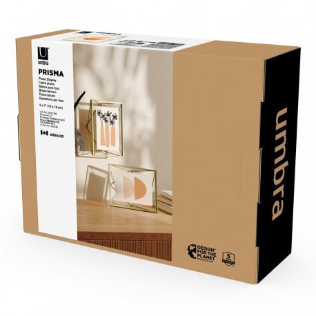 Фоторамка prisma, 13х18, золотистая