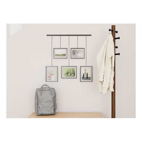 Панно для фотографий exhibit, черное, 5 эл.