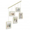 Панно для фотографий exhibit, матовая латунь, 5 эл.