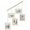 Панно для фотографий exhibit, матовая латунь, 5 эл.