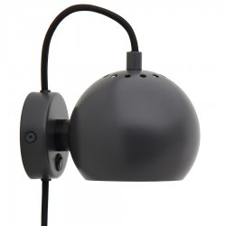 Лампа настенная ball, D12 см, темно-серая матовая