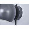 Лампа настенная ball, D12 см, темно-серая матовая